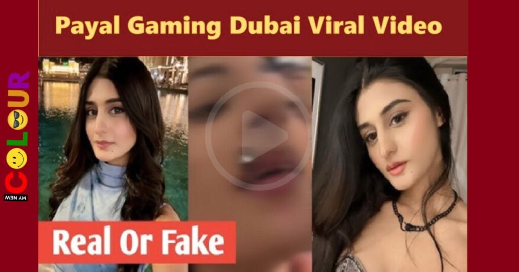 Thumbnail showing a woman’s photos with text “Payal Gaming Dubai Viral Video” and “Real or Fake” highlighting an online viral video claim.