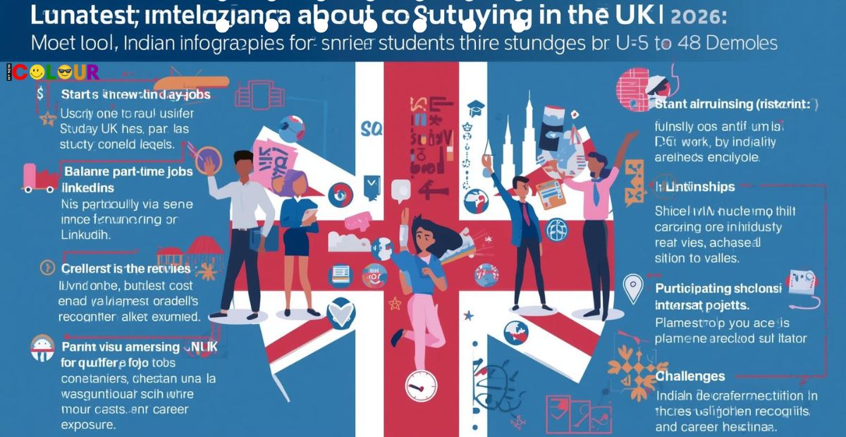 2026 में यूनाइटेड किंगडम में पढ़ाई करते अंतरराष्ट्रीय छात्र, वीज़ा नियम और वर्क ऑप्शन की जानकारी